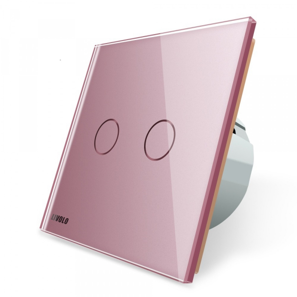 Intrerupator dublu cu touch Livolo din sticla, conectivitate prin protocol ZigBee [7]