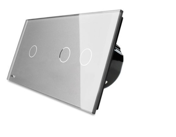 Intrerupator simplu + dublu cu touch Livolo din sticla [3]