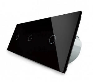 Intrerupator simplu+simplu+simplu cu touch Livolo din sticla [4]