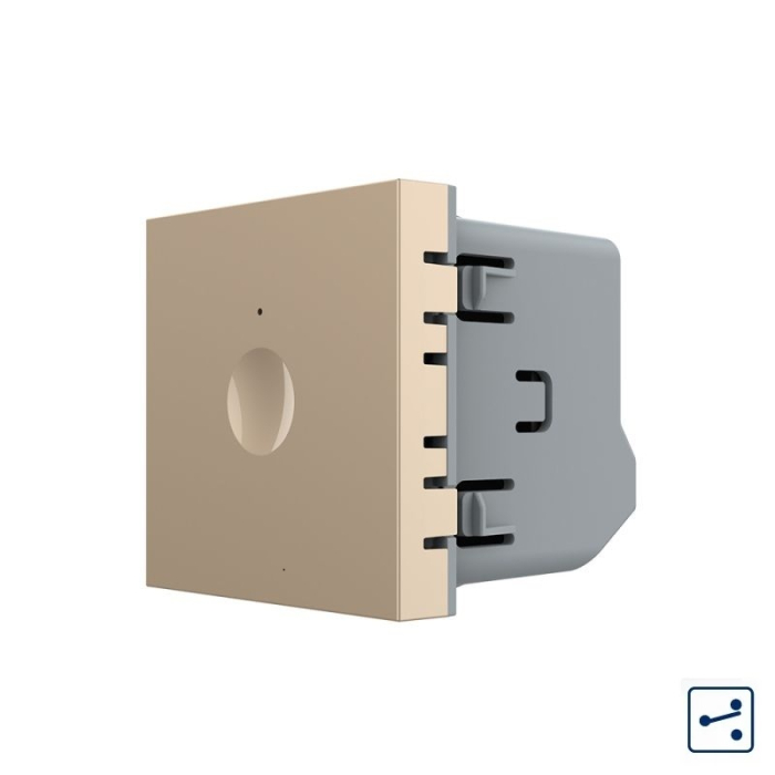 Modul intrerupator simplu cap scara / cap cruce cu touch Livolo 2M standard Italian [4]