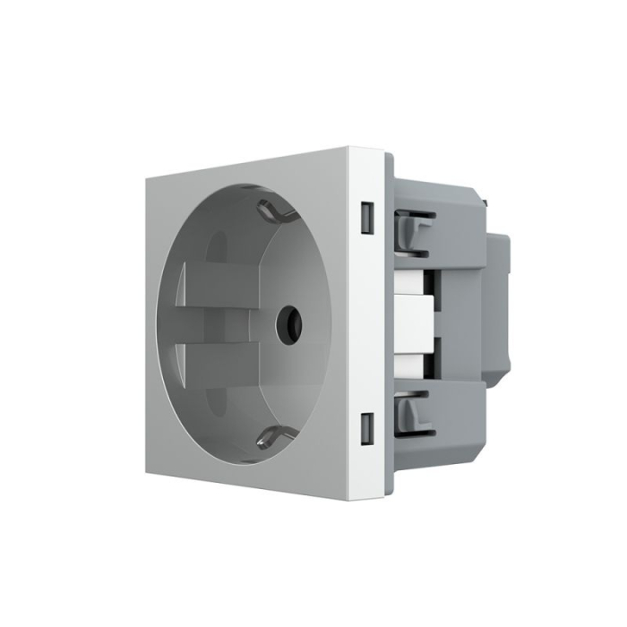 Modul priza Schuko simpla, borne fara surub - quick connect [4]
