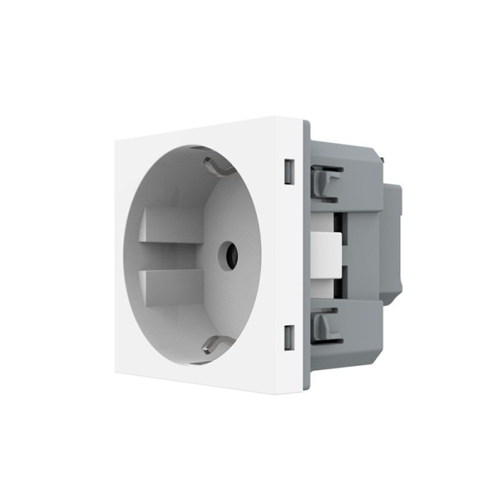 Modul priza Schuko simpla, borne fara surub - quick connect [1]