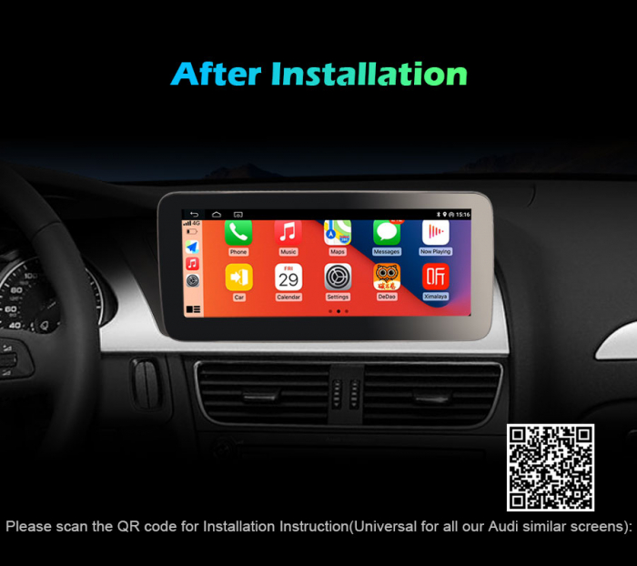 Navigatie auto 2 din, Pachet dedicat Audi A4/A5/B8/S4/S5, Android 11, 10.25 Inch [12]