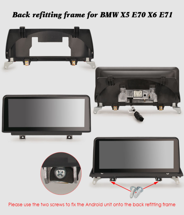 Navigatie auto 2 din, Pachet dedicat BMW X5 E70 X6 E71, Android 13, Octa Core [16]