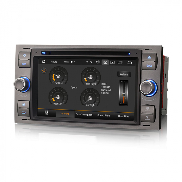 Navigatie auto 2 din, Pachet dedicat Ford Fiesta Fusion Kuga Transit Galaxy, 7 Inch, Android 13 [4]