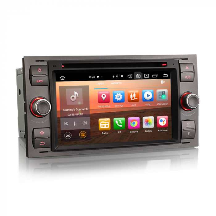 Navigatie auto 2 din, Pachet dedicat Ford Fiesta Fusion Kuga Transit Galaxy, 7 Inch, Android 13 [5]