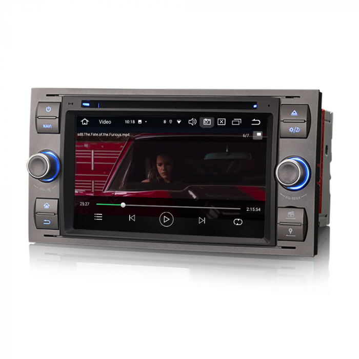Navigatie auto 2 din, Pachet dedicat Ford Fiesta Fusion Kuga Transit Galaxy, 7 Inch, Android 13 [6]