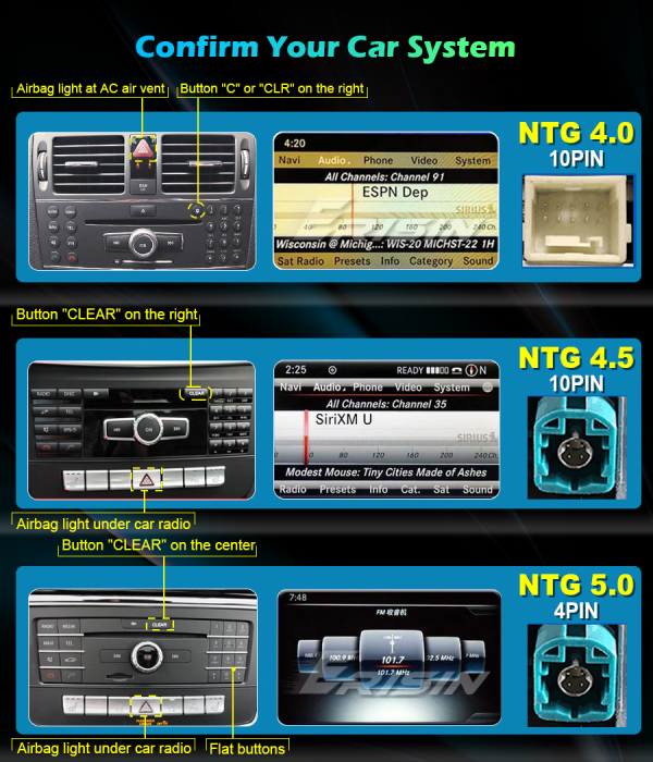 Navigatie auto 2 din, Pachet dedicat Mercedes-Benz C-Class W204 2008-2010, Android 11, 10.25 Inch [20]
