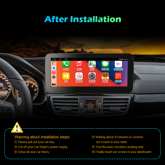 Navigatie auto 2 din, Pachet dedicat Mercedes-Benz E-Class W212 2013-2014, Android 11, 10.25 Inch [12]