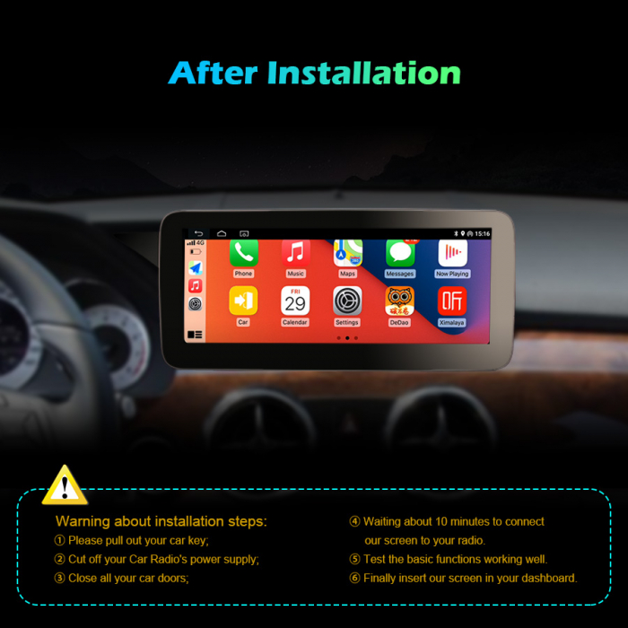 Navigatie auto 2 din, Pachet dedicat Mercedes Benz GLK-Class X204, Android 11, 10.25 Inch [11]