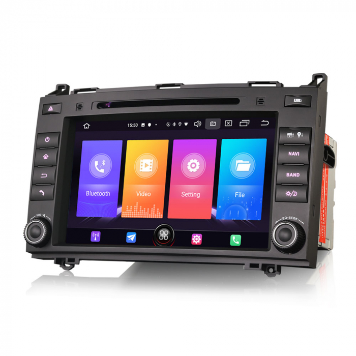 Navigatie auto, Mercedes-Benz A/B Class W169 Vito Viano Sprinter VW Crafter, 8 inch, Android 10 [2]