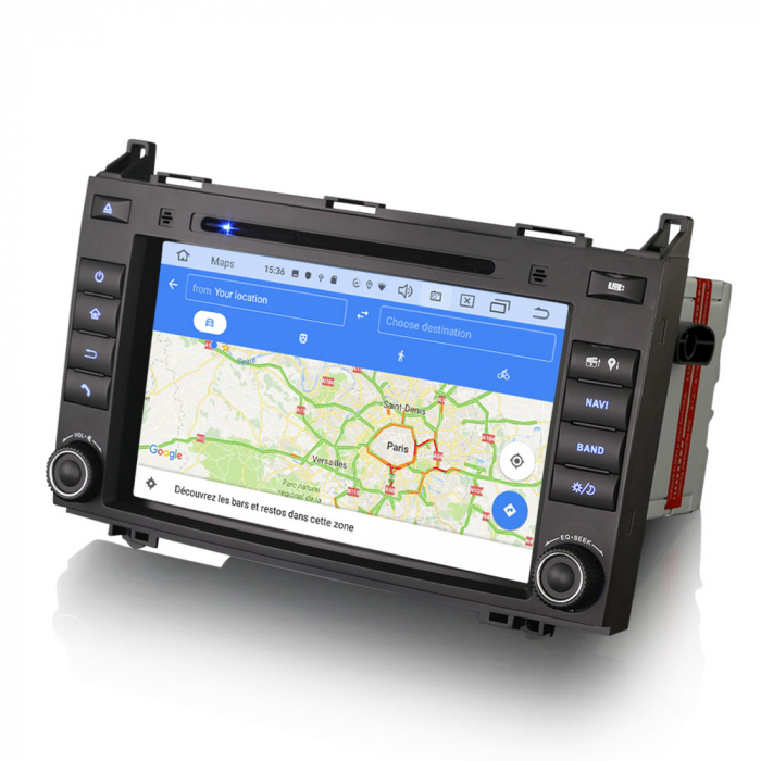 Navigatie auto, Mercedes-Benz A/B Class W169 Vito Viano Sprinter VW Crafter, 8 inch, Android 10 [7]