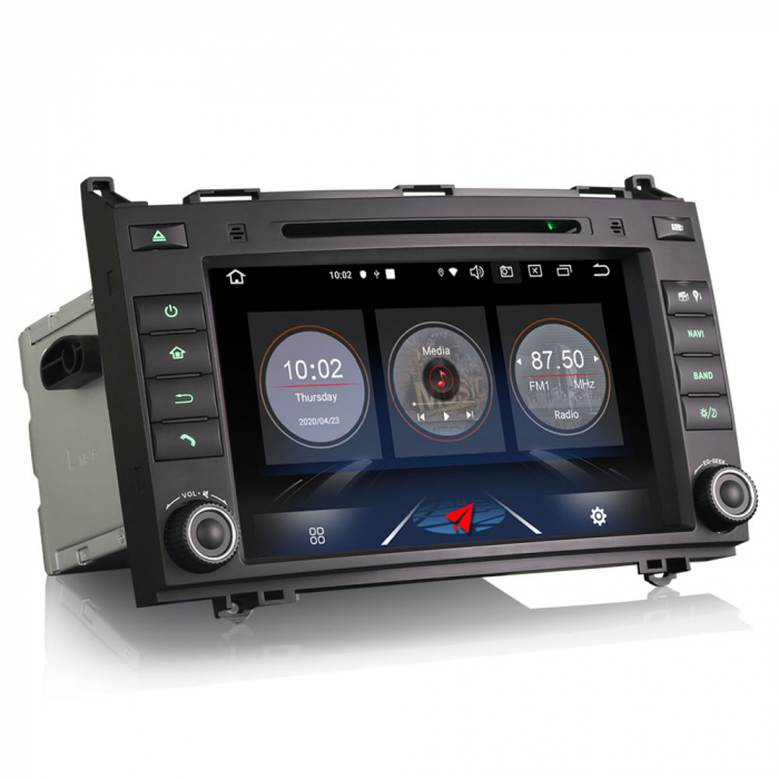 Navigatie auto, Mercedes-Benz A/B Class W169 Vito Viano Sprinter VW Crafter, 8 inch, Android 10 [8]