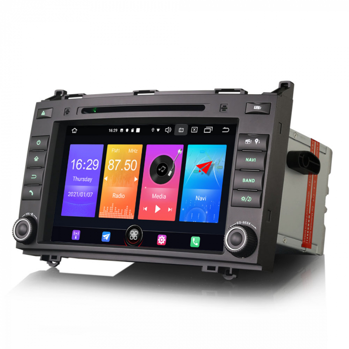 Navigatie auto, Mercedes-Benz A/B Class W169 Vito Viano Sprinter VW Crafter, 8 inch, Android 10 [5]