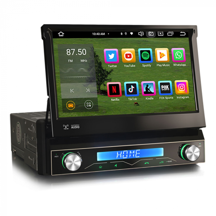 Navigatie auto / Multimedia player auto 1DIN, ecran retractabil, Android 13, WiFi Bluetooth 5.0 [6]