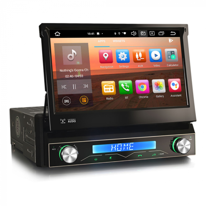 Navigatie auto / Multimedia player auto 1DIN, ecran retractabil, Android 13, WiFi Bluetooth 5.0 [4]