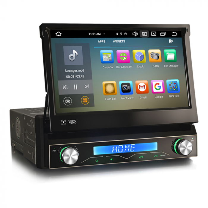 Navigatie auto / Multimedia player auto 1DIN, ecran retractabil, Android 13, WiFi Bluetooth 5.0 [2]
