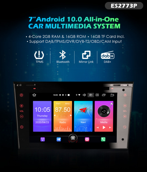 Navigatie auto, Pachet dedicat Opel , Android 10, 7 inch [9]