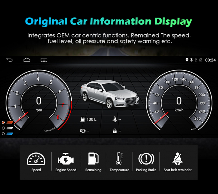 Navigatie auto, Pachet dedicat Audi A4 (2009-2012),8.8 inch, Android 11 [19]