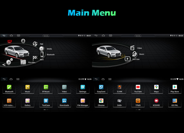 Navigatie auto, Pachet dedicat Audi A4 (2009-2012),8.8 inch, Android 11 [23]