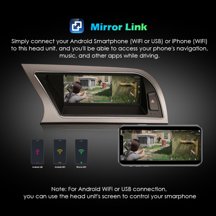 Navigatie auto, Pachet dedicat Audi A4 ,8.8 inch, Android 11 [14]