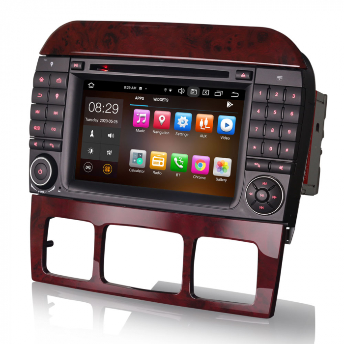 Navigatie auto, Pachet dedicat Mercedes Benz S-Class W220, Android 11, 7 inch, Octa Core [2]