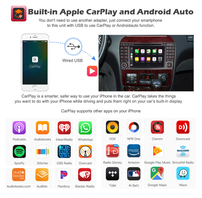 Navigatie auto, Pachet dedicat Mercedes Benz S-Class W220, Android 11, 7 inch, Octa Core [12]