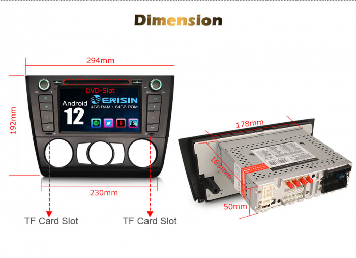 Navigatie auto, Pachet dedicat BMW 1 Serie E81 Hatchback E82 E88 , Android 13 [21]