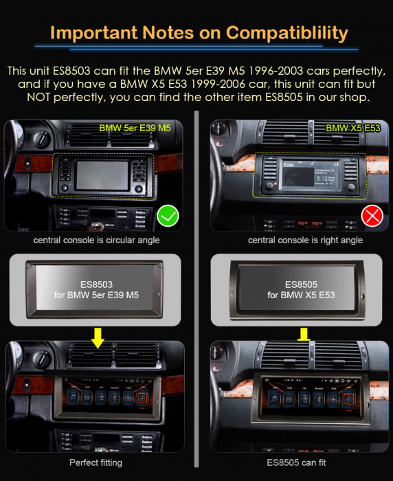 Navigatie auto, Pachet dedicat BMW 5 Series E39 M5 ,10.25 inch, Android 13 [11]