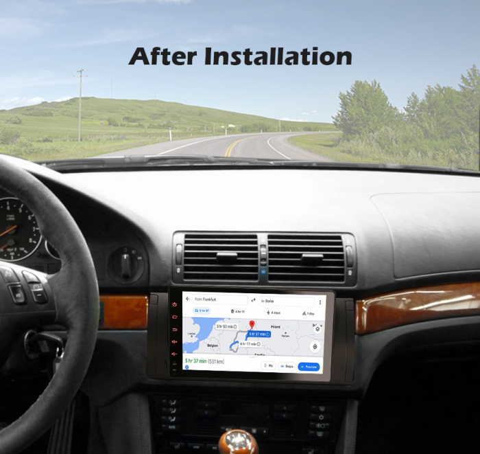 Navigatie auto, Pachet dedicat  BMW E39 X5 E53 M5,9 inch, Android 11, Octa Core [12]