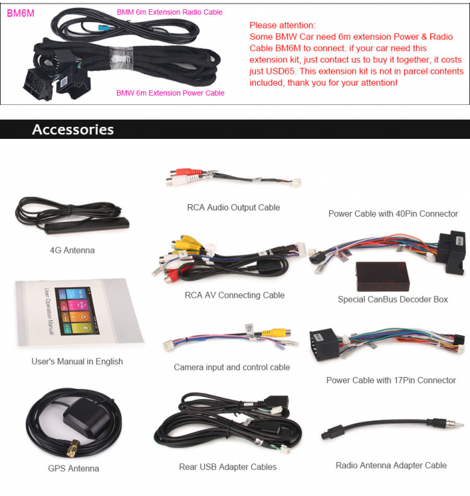 Navigatie auto, Pachet dedicat  BMW E39 X5 E53 M5,9 inch, Android 11, Octa Core [25]