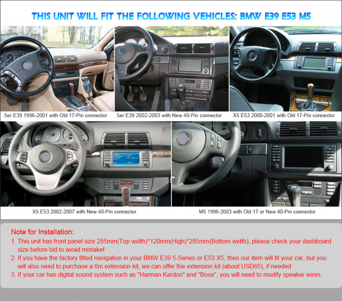 Navigatie auto, Pachet dedicat  BMW E39 X5 E53 M5,9 inch, Android 11, Octa Core [13]