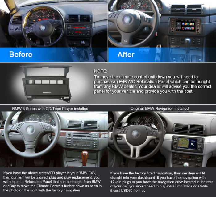 Navigatie auto, Pachet dedicat BMW E46 M3 Rover 75 MG ZT, Android 13 [13]