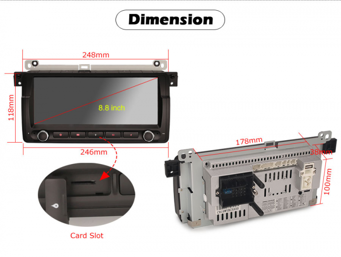 Navigatie auto, Pachet dedicat BMW E46 MG ZT M3 Rover 75 ,8.8 inch, Android 11 [19]