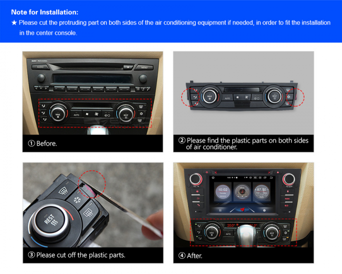 Navigatie auto, Pachet dedicat BMW M3 E90 E91 E92 E93, Android 11, 7 Inch [16]