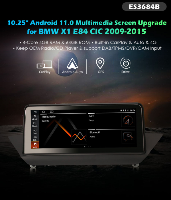 Navigatie auto, Pachet dedicat BMW X1 E84, Android 11, 10.25 Inch [10]