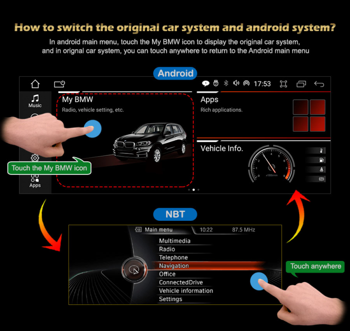Navigatie auto, Pachet dedicat  BMW X1 E84 CIC Sistem, 10.25 Inch, Android 12, Octa Core [14]