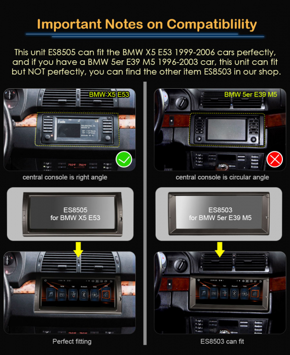 Navigatie auto, Pachet dedicat BMW X5 E53 ,10.25 inch, Android 13 [11]