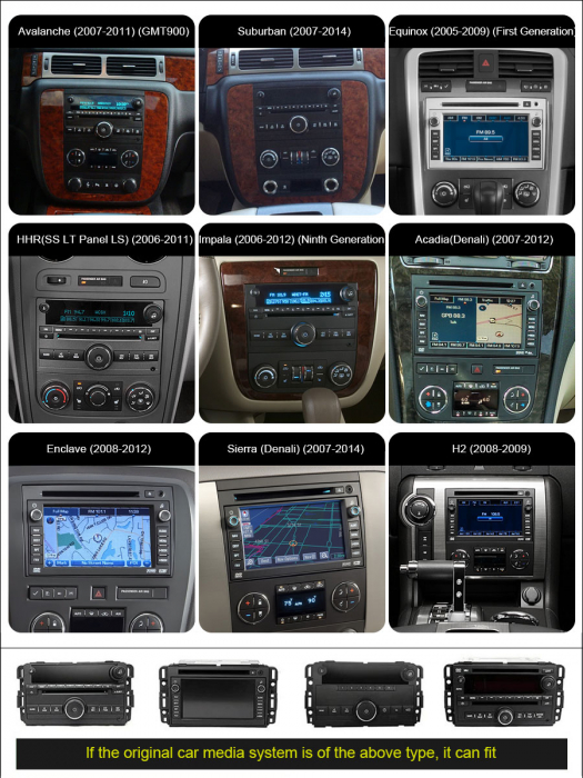 Navigatie auto, Pachet dedicat Chevrolet Silverado Buick GMC HUMMER H2, Android 13 [14]