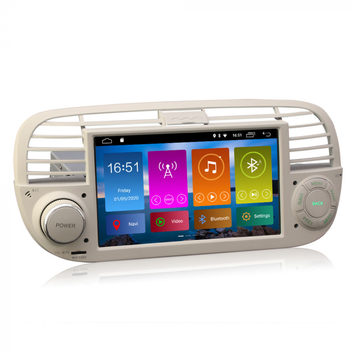 Navigatie auto, Pachet dedicat Fiat 500 2008-2015, Android 11, 7 inch [4]
