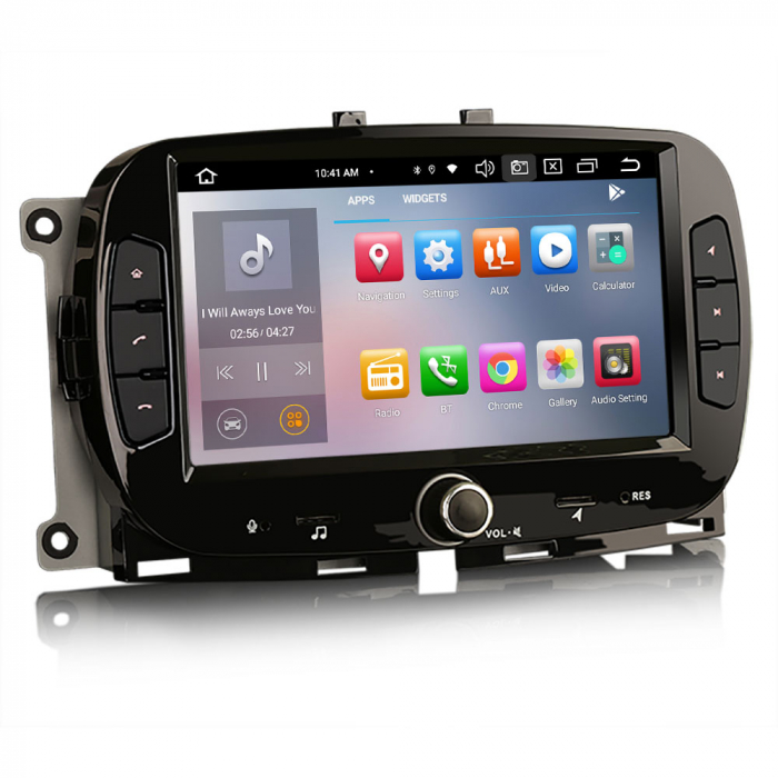 Navigatie auto, Pachet dedicat Fiat 500/500C/500S/500E 2016-2019 and 500 Hybrid 2020-2021 , Android 13 [3]