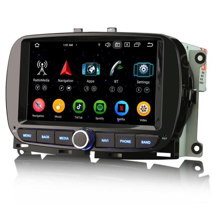 Navigatie auto, Pachet dedicat Fiat 500 500C 500S 500E 2016-2019 and 500 Hybrid  , Android 14 [7]
