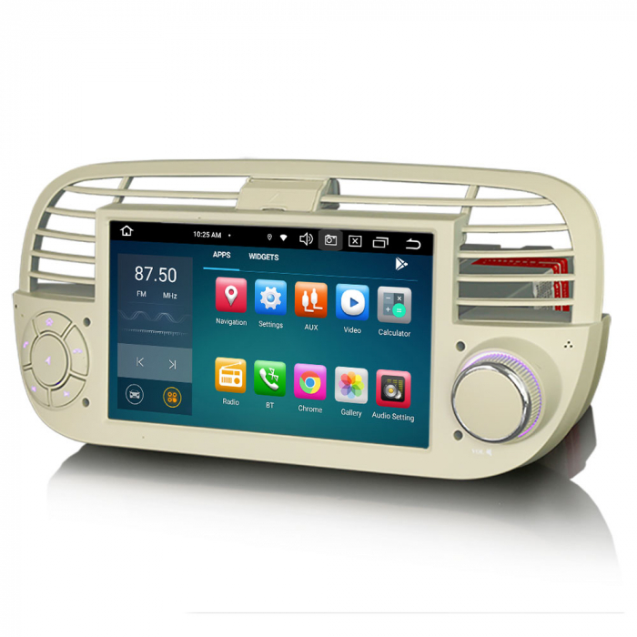 Navigatie auto, Pachet dedicat Fiat 500/500C/500S 500E, 7 inch, Android 13 [8]