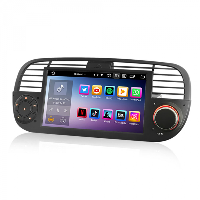 Navigatie auto, Pachet dedicat Fiat 500/500C/500S 500E, Android 13 [3]