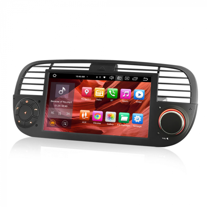 Navigatie auto, Pachet dedicat Fiat 500/500C/500S 500E, Android 13 [6]