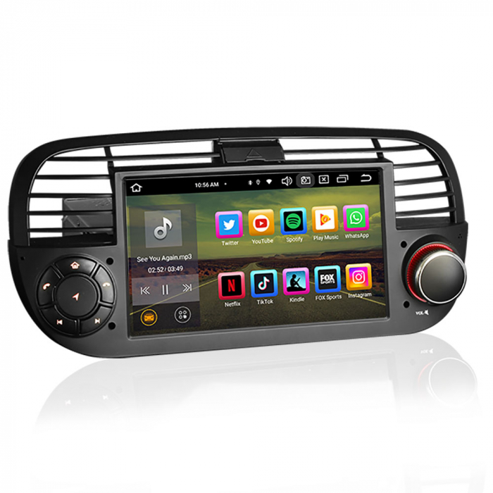 Navigatie auto, Pachet dedicat Fiat 500/500C/500S 500E, Android 13 [2]
