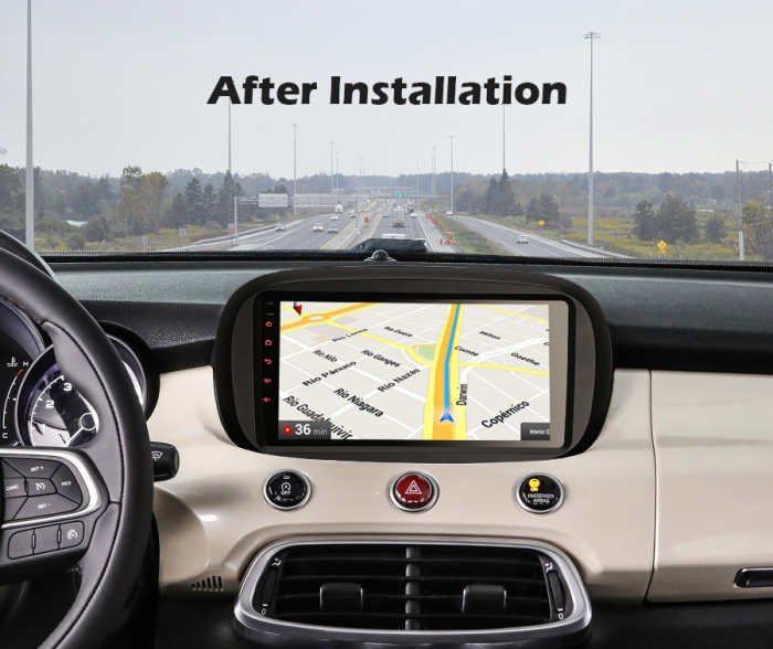 Navigatie auto, Pachet dedicat Fiat 500X 2014, 9 inch,Octa Core, Android 12 [12]