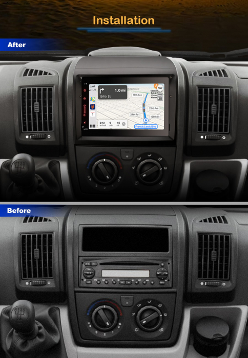 Navigatie auto, Pachet dedicat FIAT DUCATO CITROEN JUMPER PEUGEOT BOXER ,7 inch, Android 12 [11]