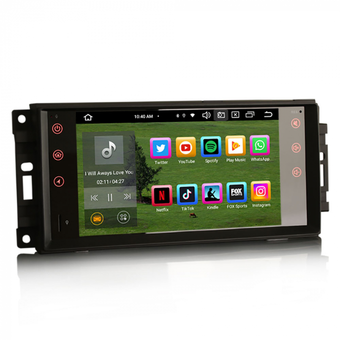 Navigatie auto, Pachet dedicatJeep Compass Wrangler Chrysler Dodge, Android 13 [4]