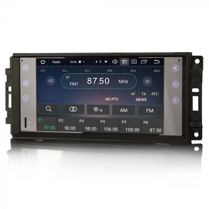 Navigatie auto, Pachet dedicatJeep Compass Wrangler Chrysler Dodge, Android 13 [8]